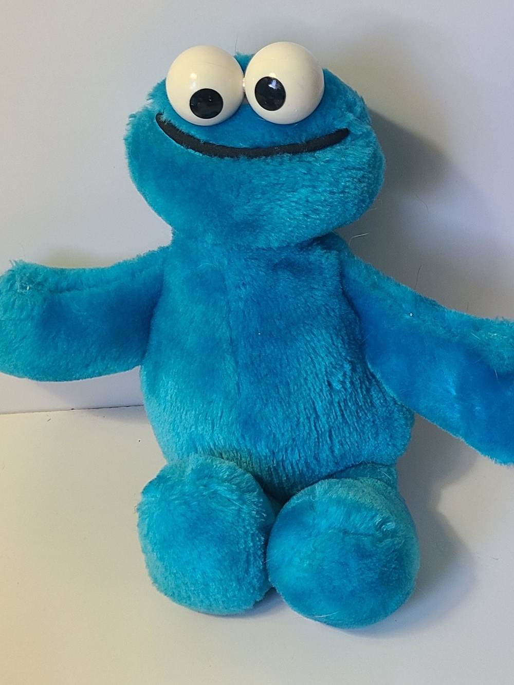 Vintage Cookie Monster Blue Plush Character Kids Toy